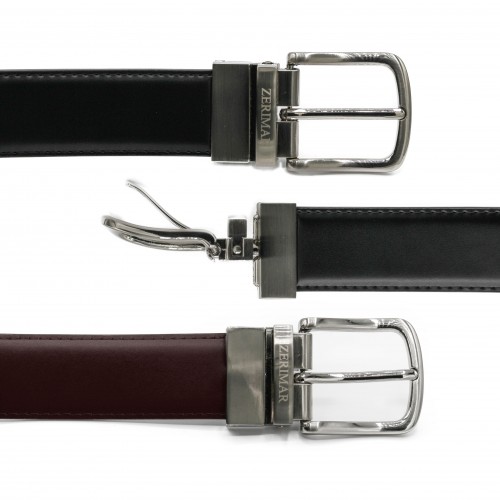 Cinturon reversible de piel de 32 mm modelo DOUBLO