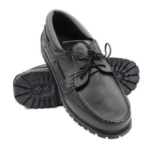 Nauticos de piel con cordones modelo KANCHEN