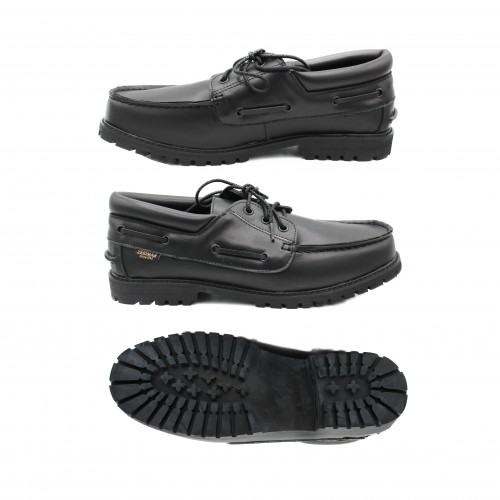 Nauticos de piel con cordones modelo KANCHEN