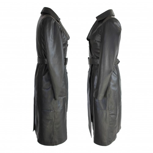 Gabardina larga con botones modelo MESSNER