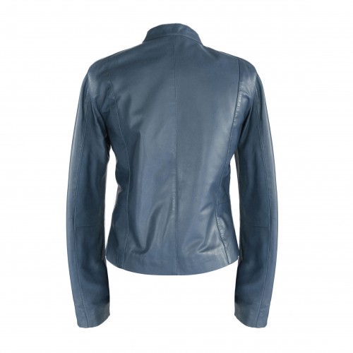Chaqueta de piel con cremallera modelo CANAZEI