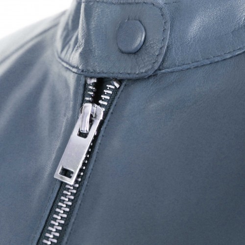 Chaqueta de piel con cremallera modelo FAZA