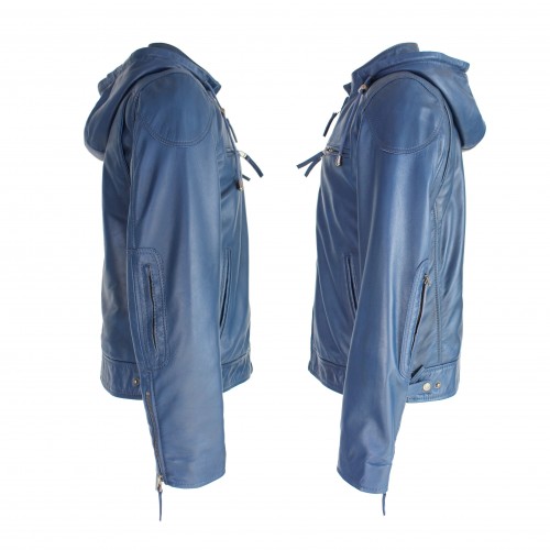 Chaqueta con capucha de piel desmontable DEIKAO