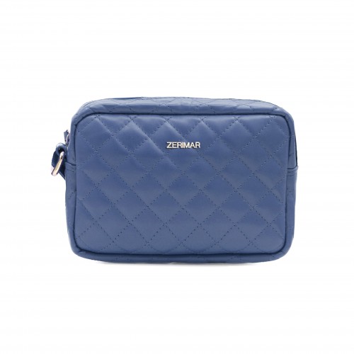 Bolso bandolera acolchado de piel 15x20x6 cm