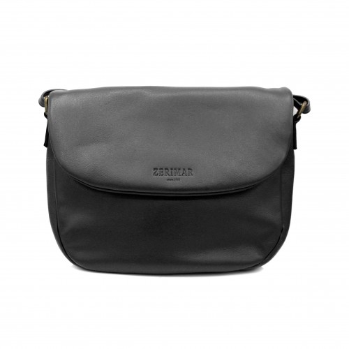 Bolso de solapa de piel...