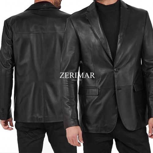 Blazer con botones de piel modelo MIREFE