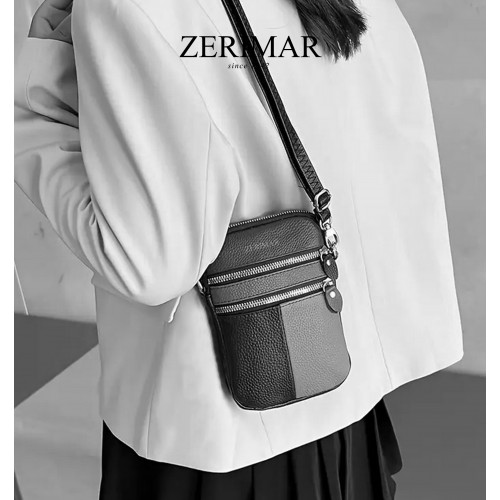 Bolso bandolera pequeño de piel 19x13x4 cm