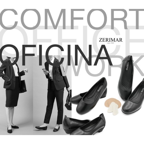 Zapato de Piel Profesional para Oficina y Eventos - tacón 2,5 cm