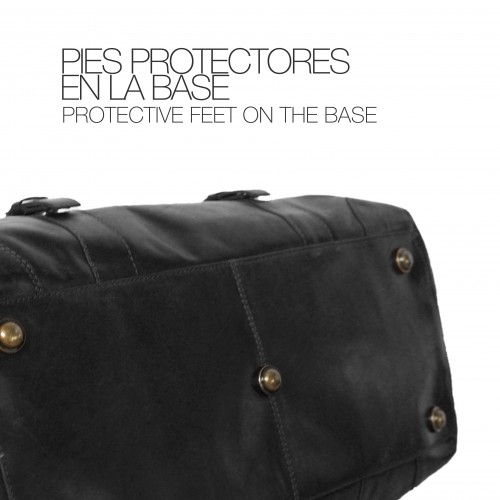 Bolso de piel grande de viaje 28x49x24 cm DECOX