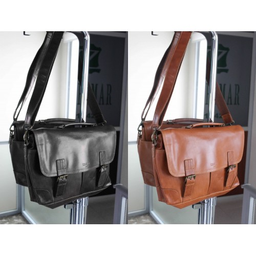 Maletín de piel multiespacio 29x43x9 cm ROBE