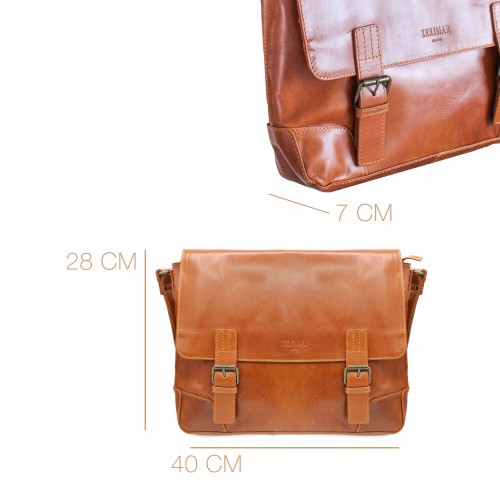 Maletín de piel multiespacio 28x40x7 cm REDUCTIO