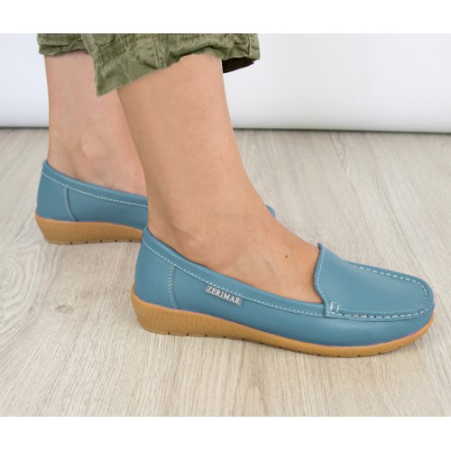 Mocasines de piel con plantilla comfort PUREZA