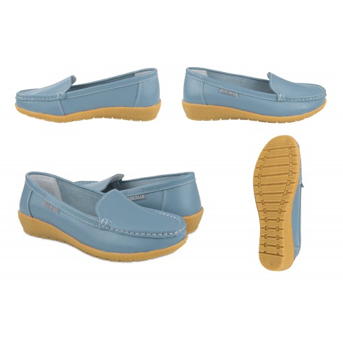 Mocasines de piel con plantilla comfort PUREZA