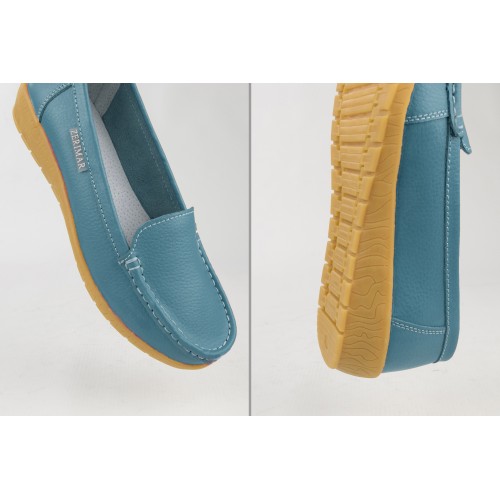 Mocasines de piel con plantilla comfort PUREZA