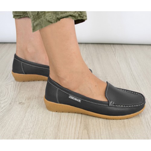 Mocasines de piel con plantilla comfort PUREZA