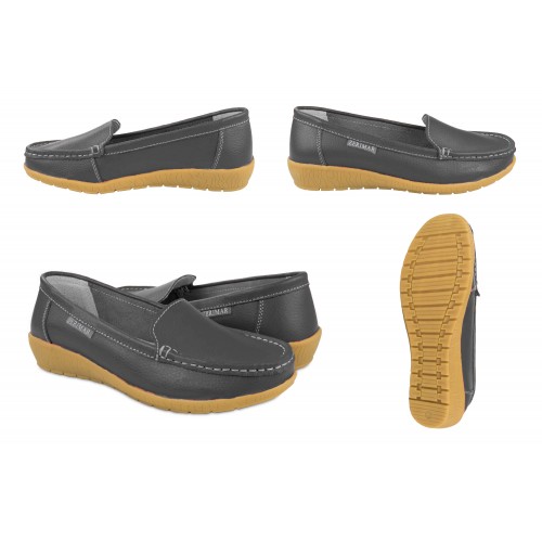 Mocasines de piel con plantilla comfort PUREZA
