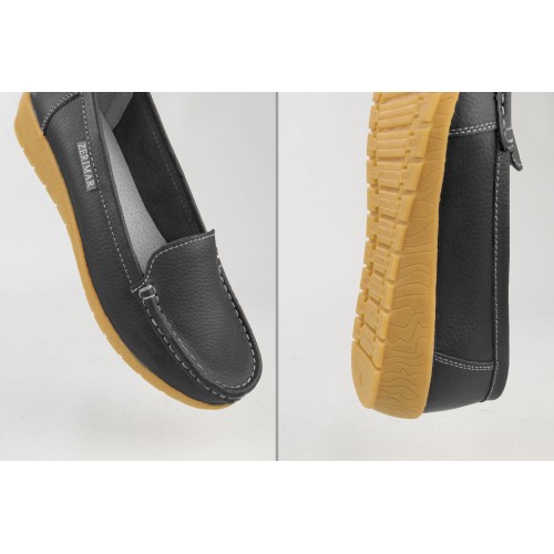 Mocasines de piel con plantilla comfort PUREZA