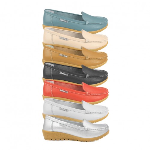 Mocasines de piel con plantilla comfort PUREZA