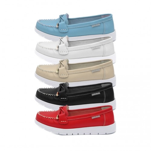 Mocasines de piel con antifaz modelo SESONE