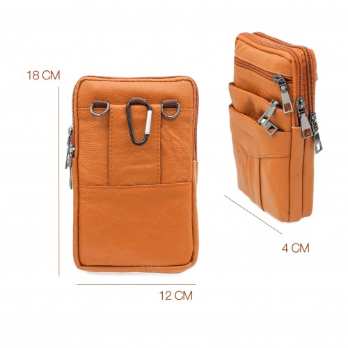 Bolso bandolera de piel modelo BLOKI 18x12x4 cm