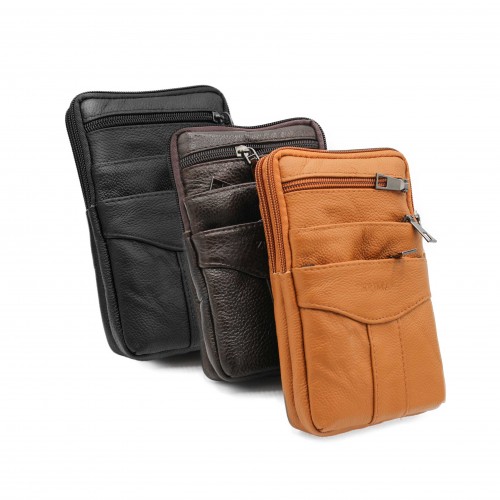 Bolso bandolera de piel modelo BLOKI 18x12x4 cm