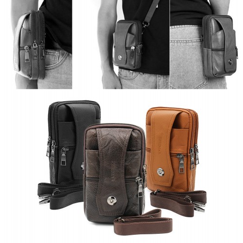 Bolso bandolera de piel modelo PLOKE 18x11x5 cm