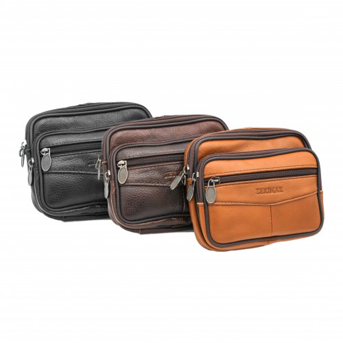 Bolso bandolera de piel modelo ROINE 14x17x4 cm