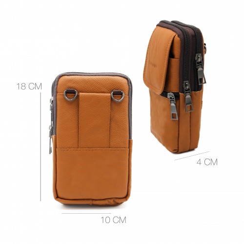 Bolso bandolera de piel modelo FLOUE 18x10x4 cm