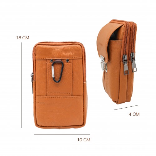 Bolso bandolera de piel modelo ENCON 18x10x4 cm