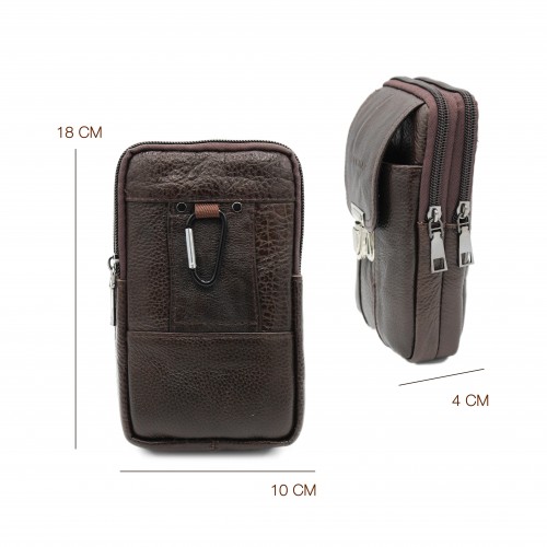 Bolso bandolera de piel modelo ENCON 18x10x4 cm
