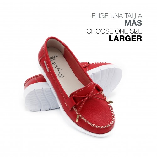 Mocasines de piel con antifaz modelo SESONE