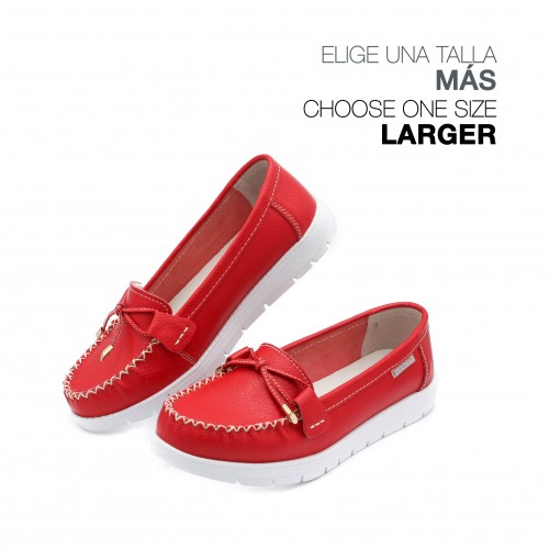 Mocasines de piel con antifaz modelo SESONE