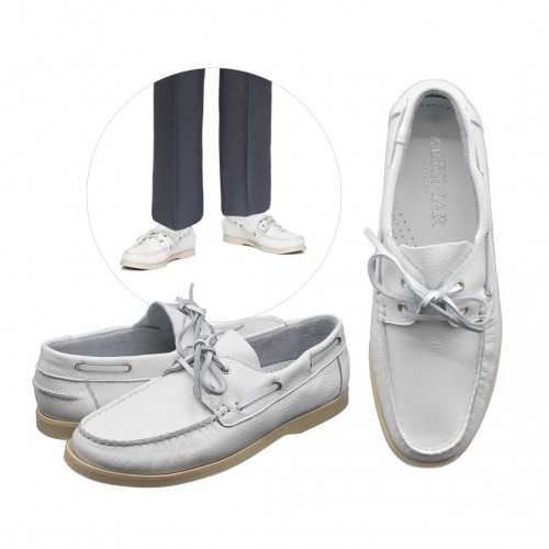 Náuticos de piel cordones modelo KUAIA