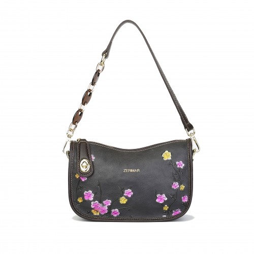 Bolso de piel grabado con...