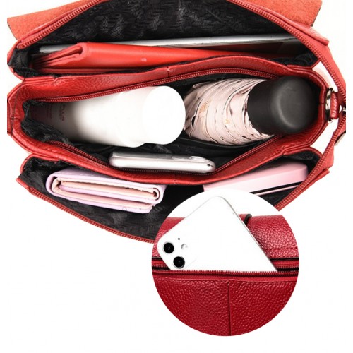 Bolso de piel bandolera 25x17x8 cm MAYO