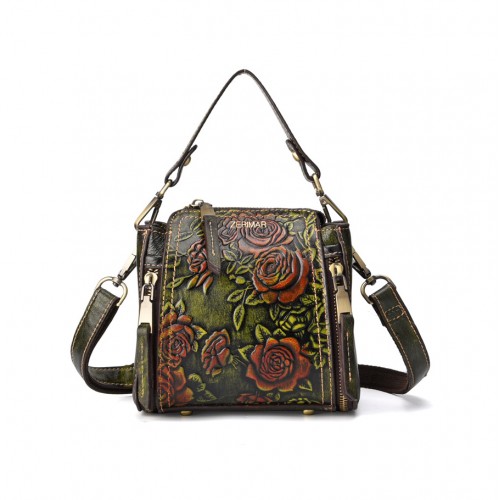 Bolso de piel con doble asa...