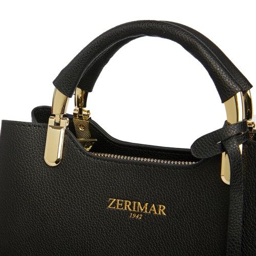 Bolso de piel doble asa 23x18x11 cm ERESO