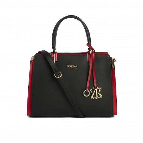 Bolso de piel doble asa...