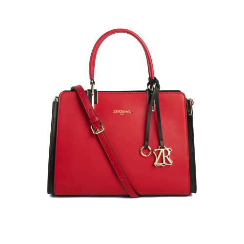 Bolso de piel doble asa...