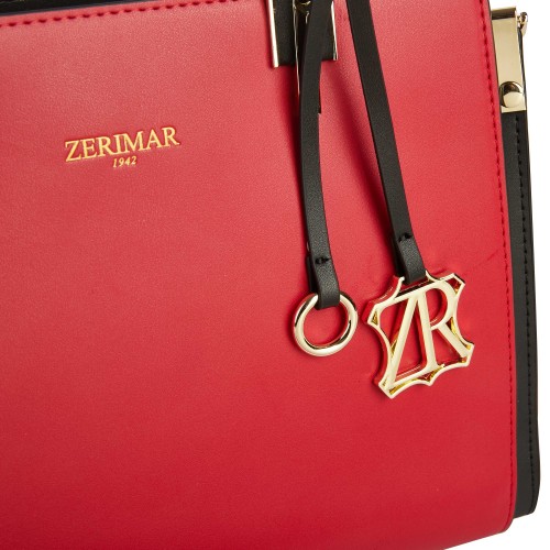 Bolso de piel doble asa 27x20x10 cm CRUDELIA