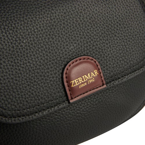 Bolso de piel bandolera 18x16x8 cm OVALO