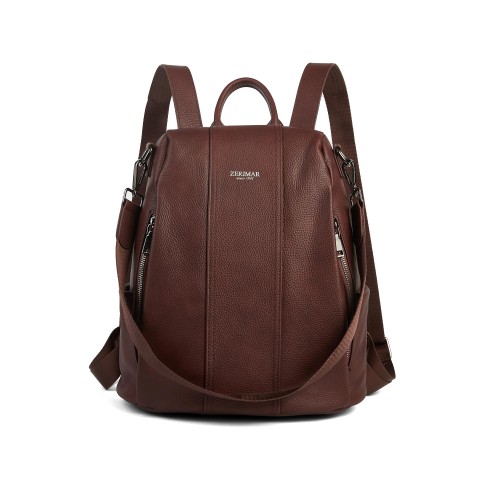 Mochila de piel con...