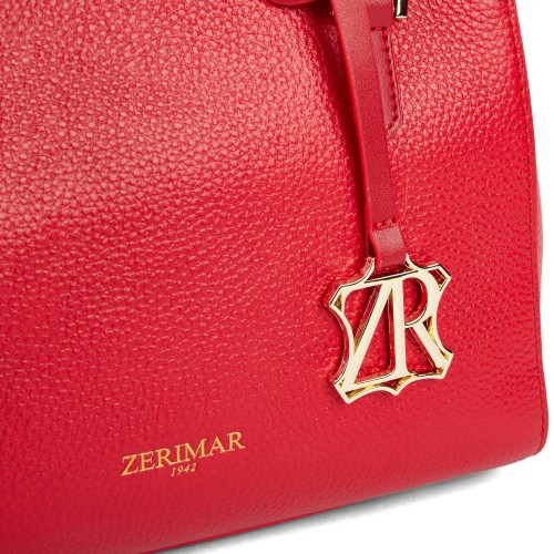 Bolso de piel doble asa 23x18x11 cm MAZE