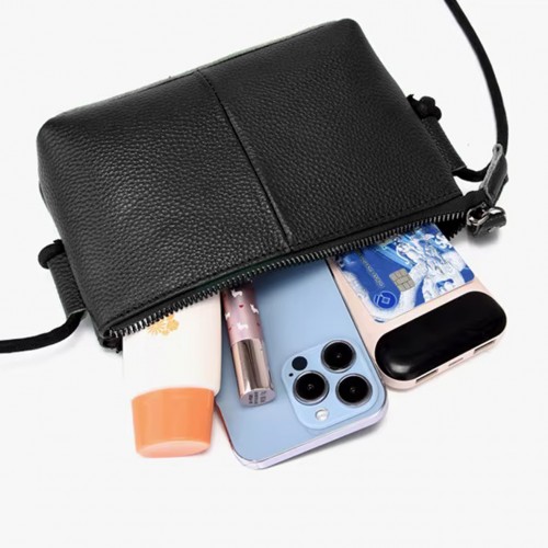 Bolso de piel bandolera 18x12x5 cm CANASTERO