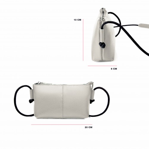 Bolso de piel bandolera 18x12x5 cm CANASTERO