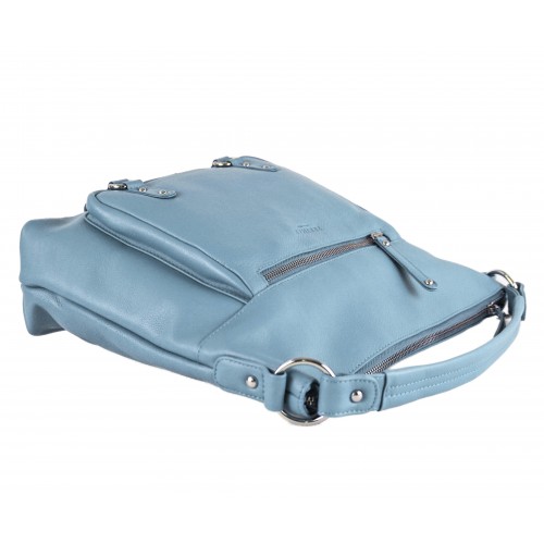 Bolso de piel asa corta 35x31x10 cm SEAO