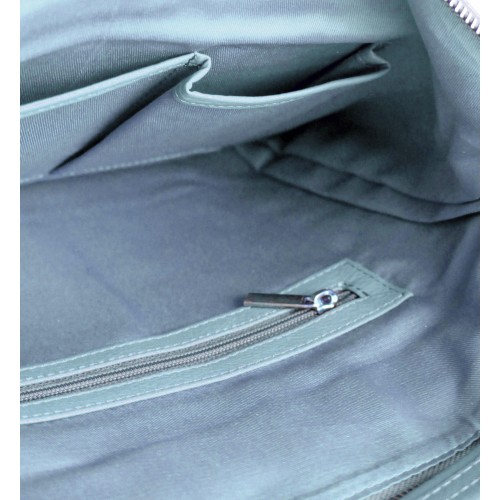 Bolso de piel asa corta 35x31x10 cm SEAO