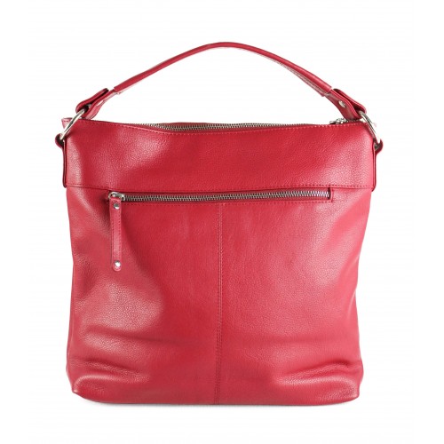 Bolso de piel asa corta 35x31x10 cm SEAO