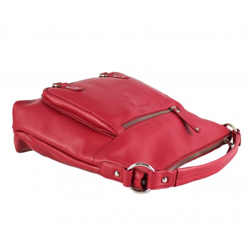 Bolso de piel asa corta 35x31x10 cm SEAO