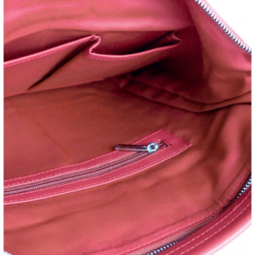 Bolso de piel asa corta 35x31x10 cm SEAO